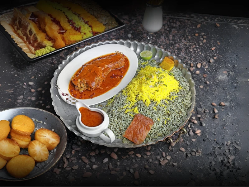 Baghali Polo - Lamb Shanks