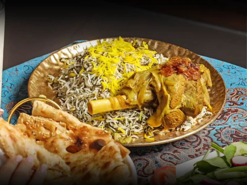 Baghali Polo with Lamb Shank
