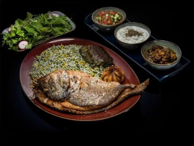 Sabzi Polo with Fish