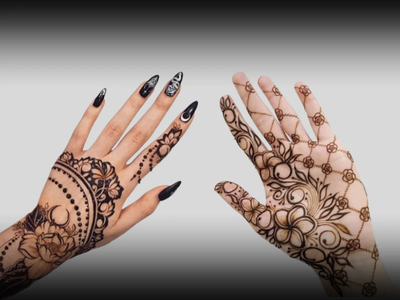 Arabic Henna Design - Full Hand (One Side per Hand)